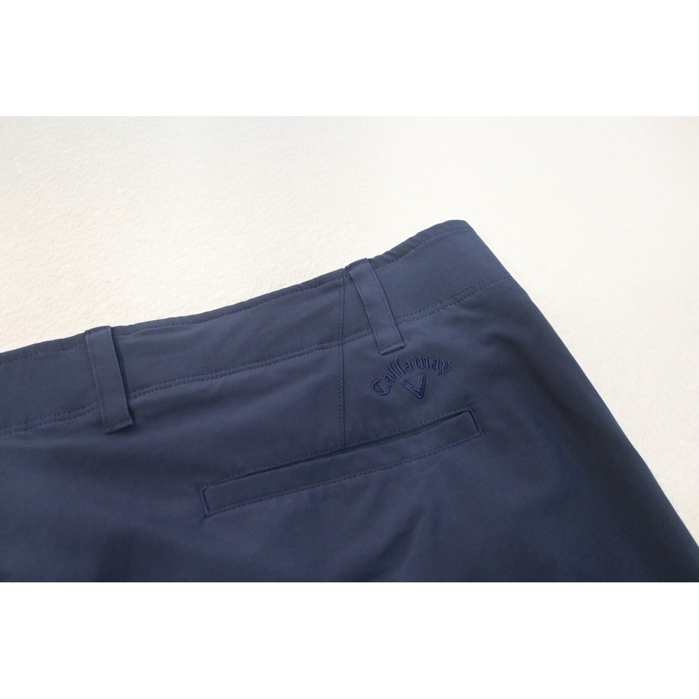 Callaway Golf Shorts Mens 46 Navy Blue Performance Stretch Flat Front Excellent